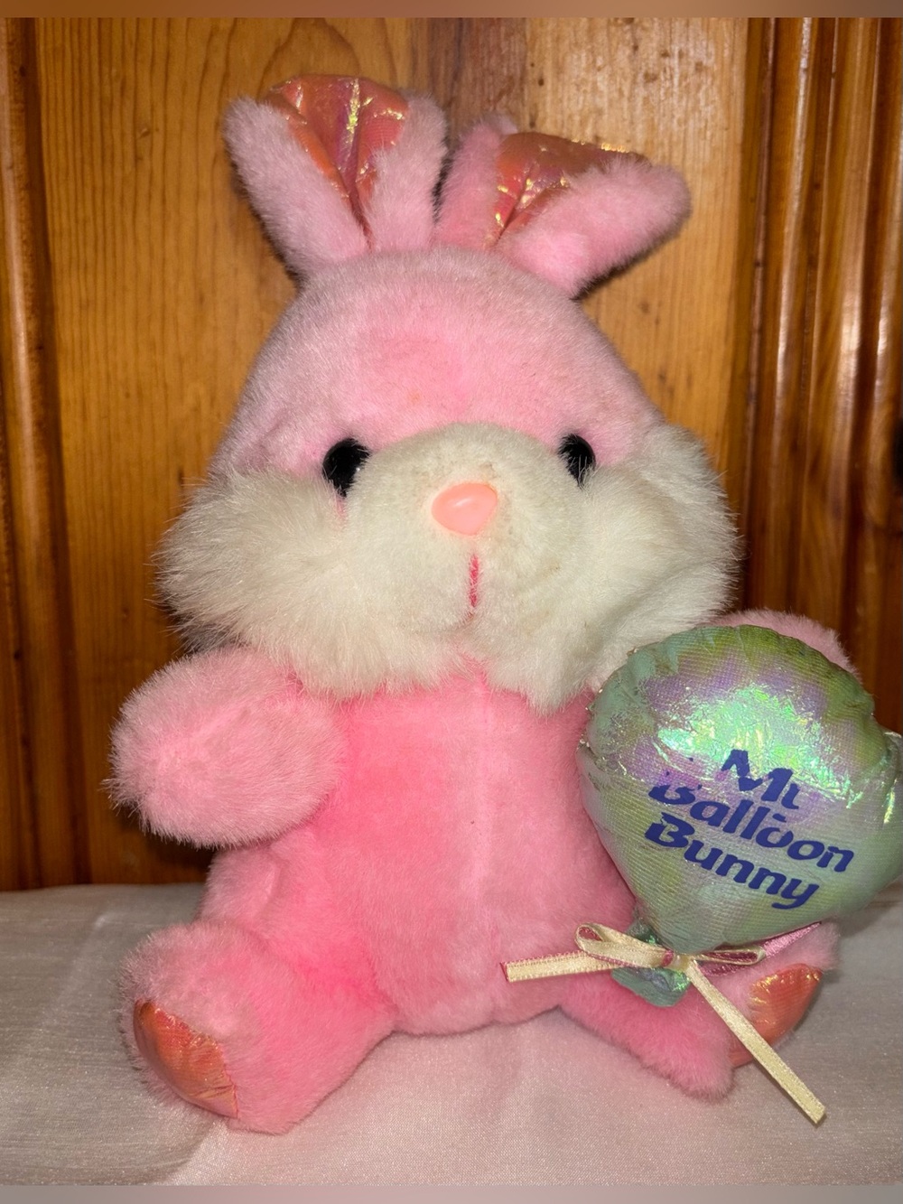 Vintage Dan Dee My Balloon Buddy Bright Pink Rabbit With Original Tags